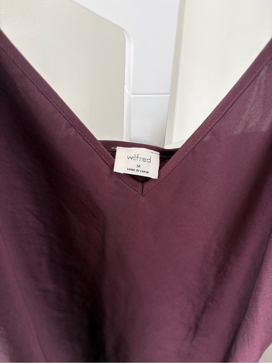 Wilfred Dresses & Skirts - Wilfred Deep Plum V-Neck Slip Tank